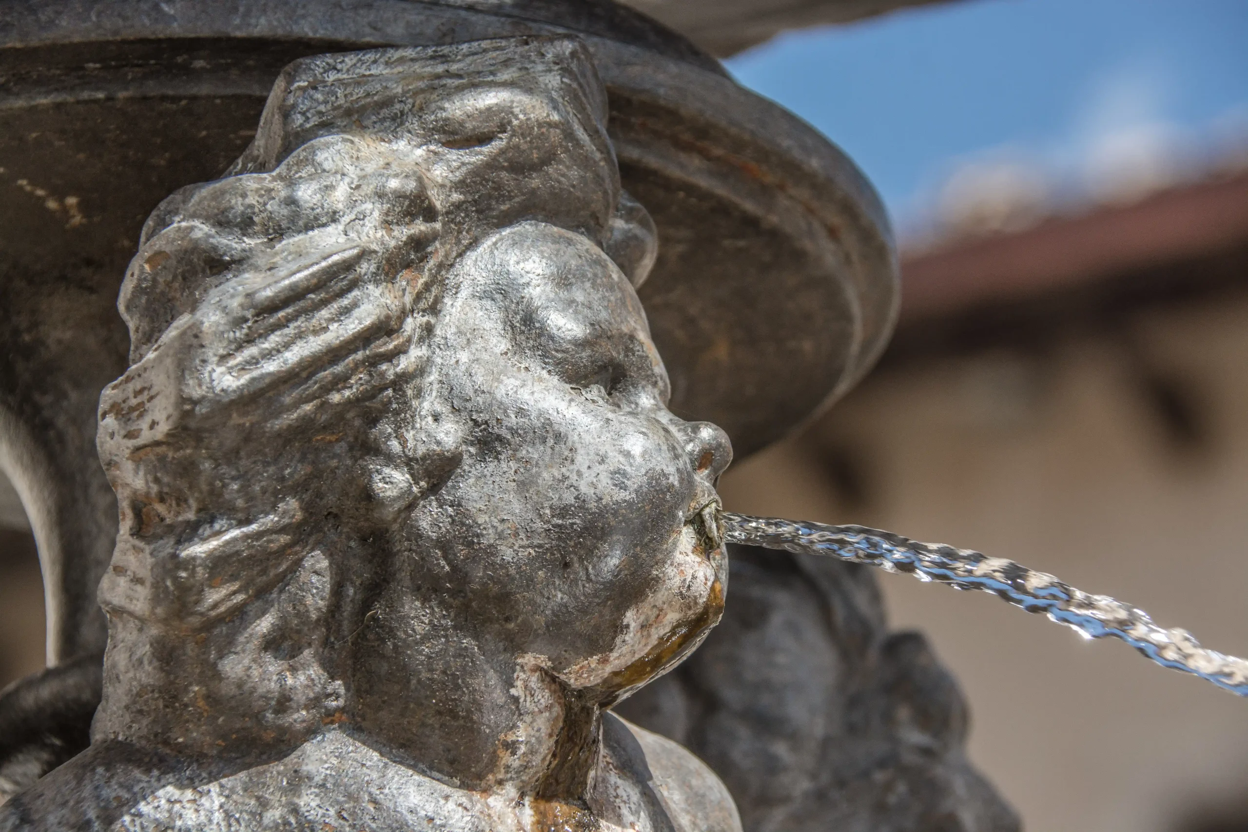 Fontana di Piazza Municipio, Pescocostanzo. Particolare