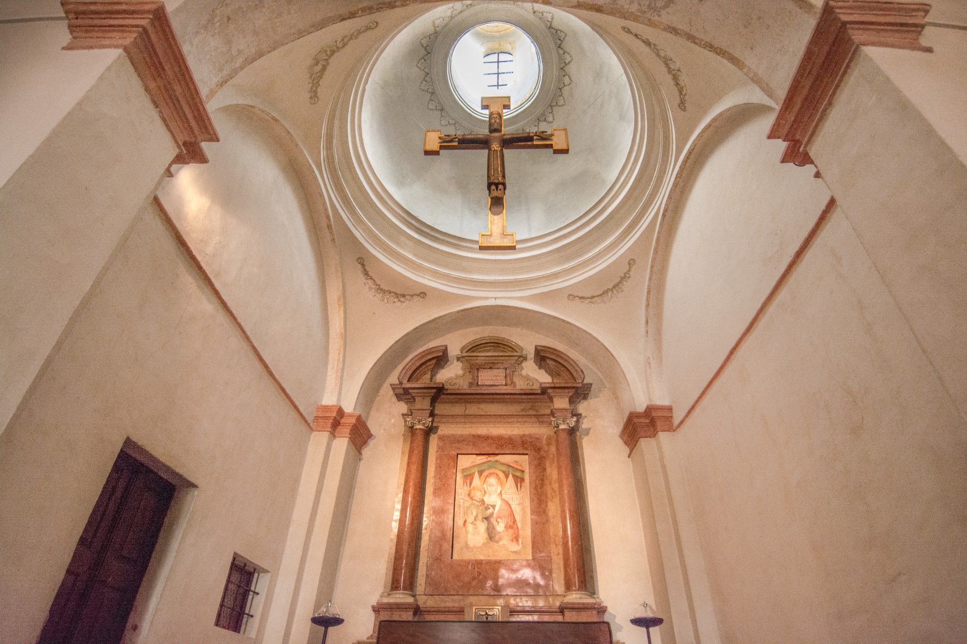Pala d’altare con la Madonna della Rosa, Eremo della Ghisiola, Castiglione delle Stiviere