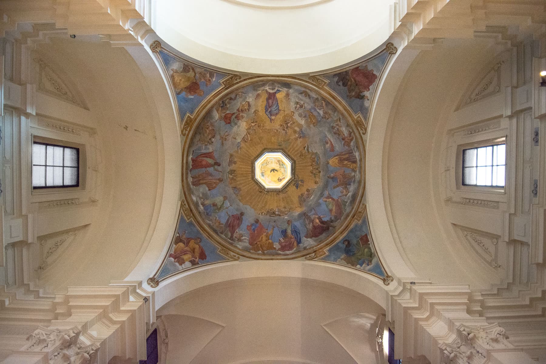 Chiesa di San Romualdo, Ravenna. Particolare della cupola