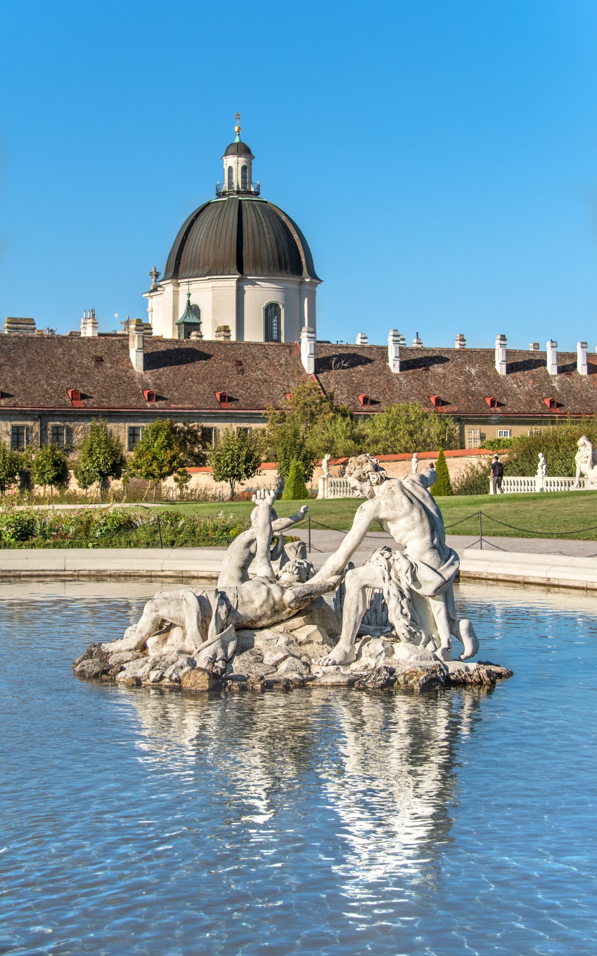 Una fontana del Belvedere superiore, Vienna