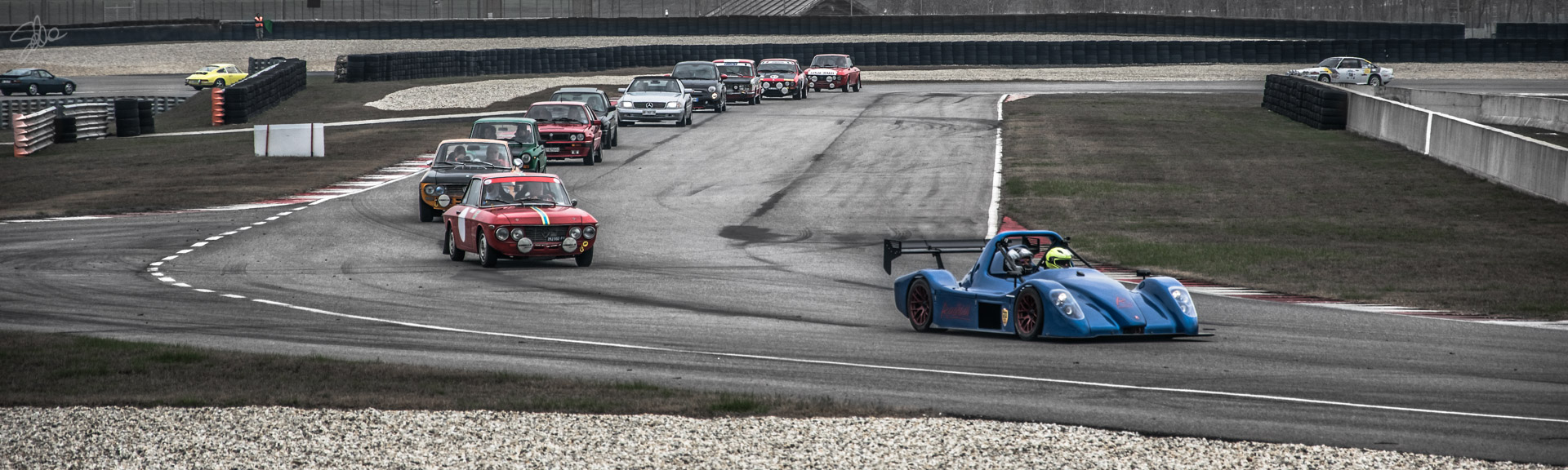 Auto classiche del passato, leggende dei Rally, supercar. Autodromo Tazio Nuvolari. 24 Marzo 2018