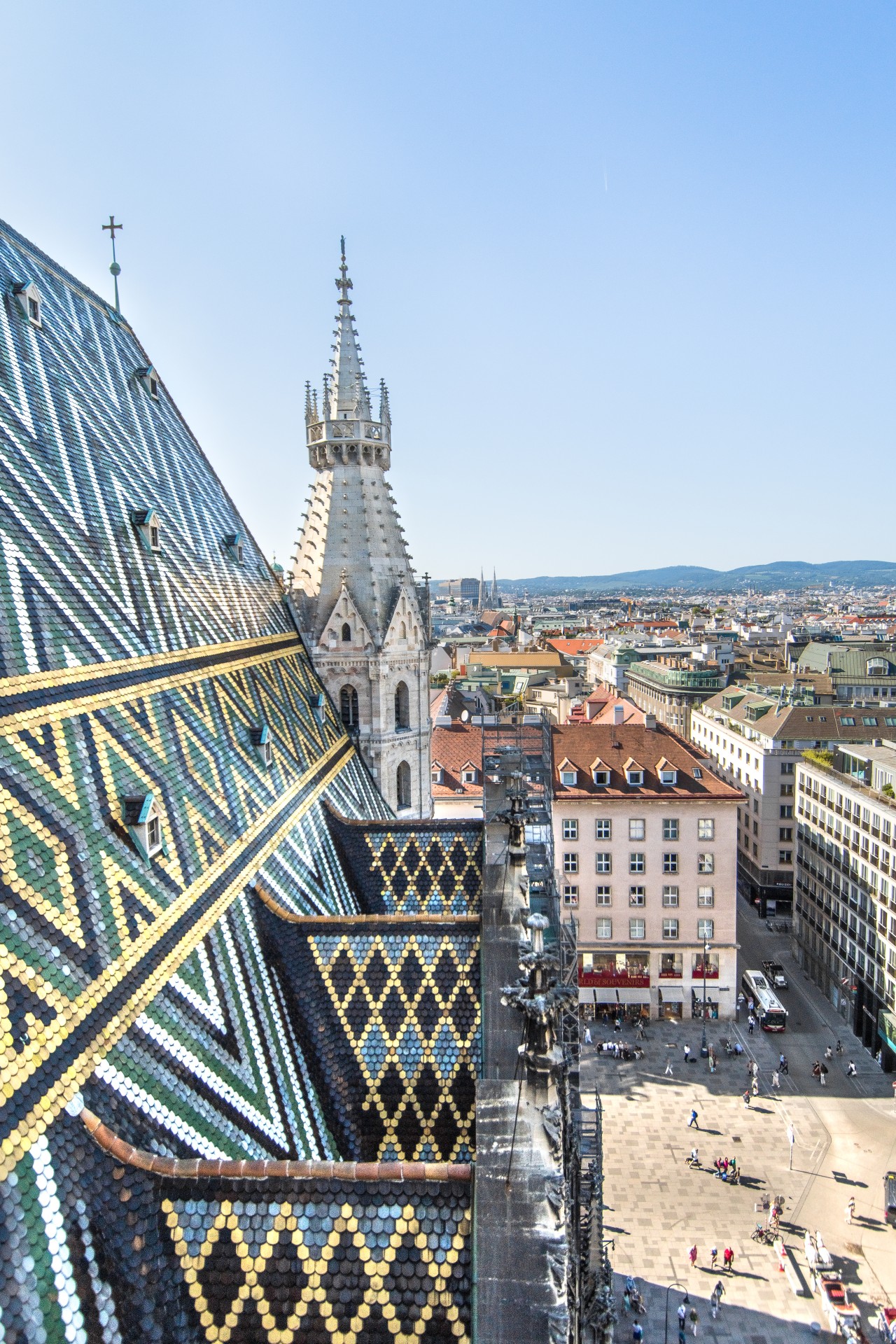 Vista dalla torre nord della cattedrale di Vienna