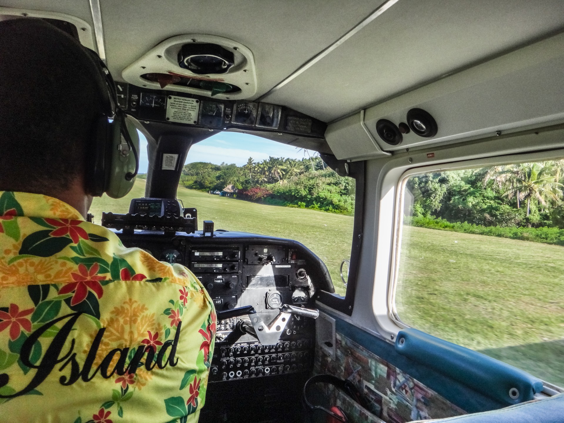 Decollo da Yasawa Island. Isole Fiji.