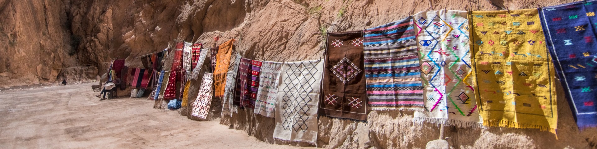 Tappeti alle gole di Toudra, Marocco
