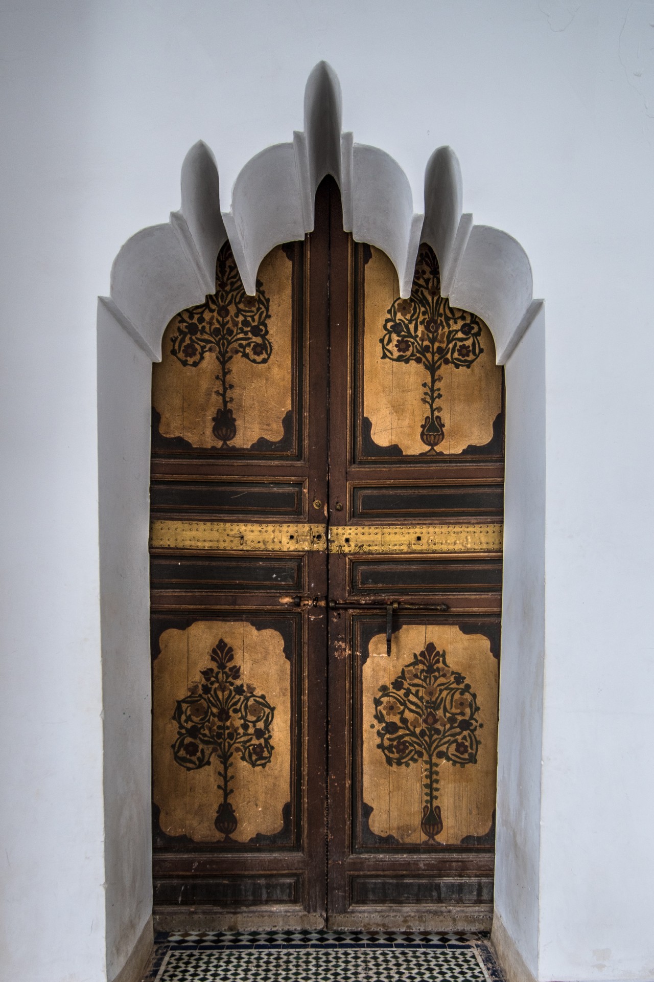 Palazzo Bahia, Marrakech. Particolare di una porta.