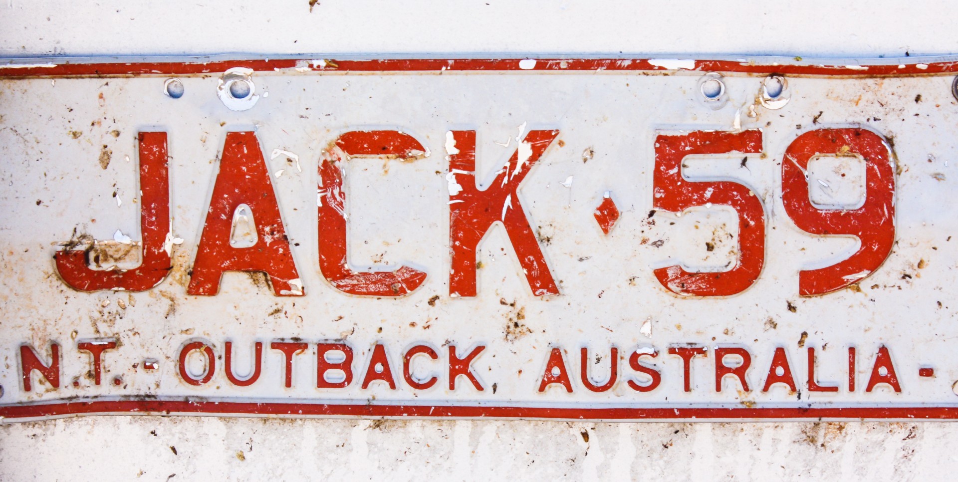 Targa di un roadtrain, Outback australiano