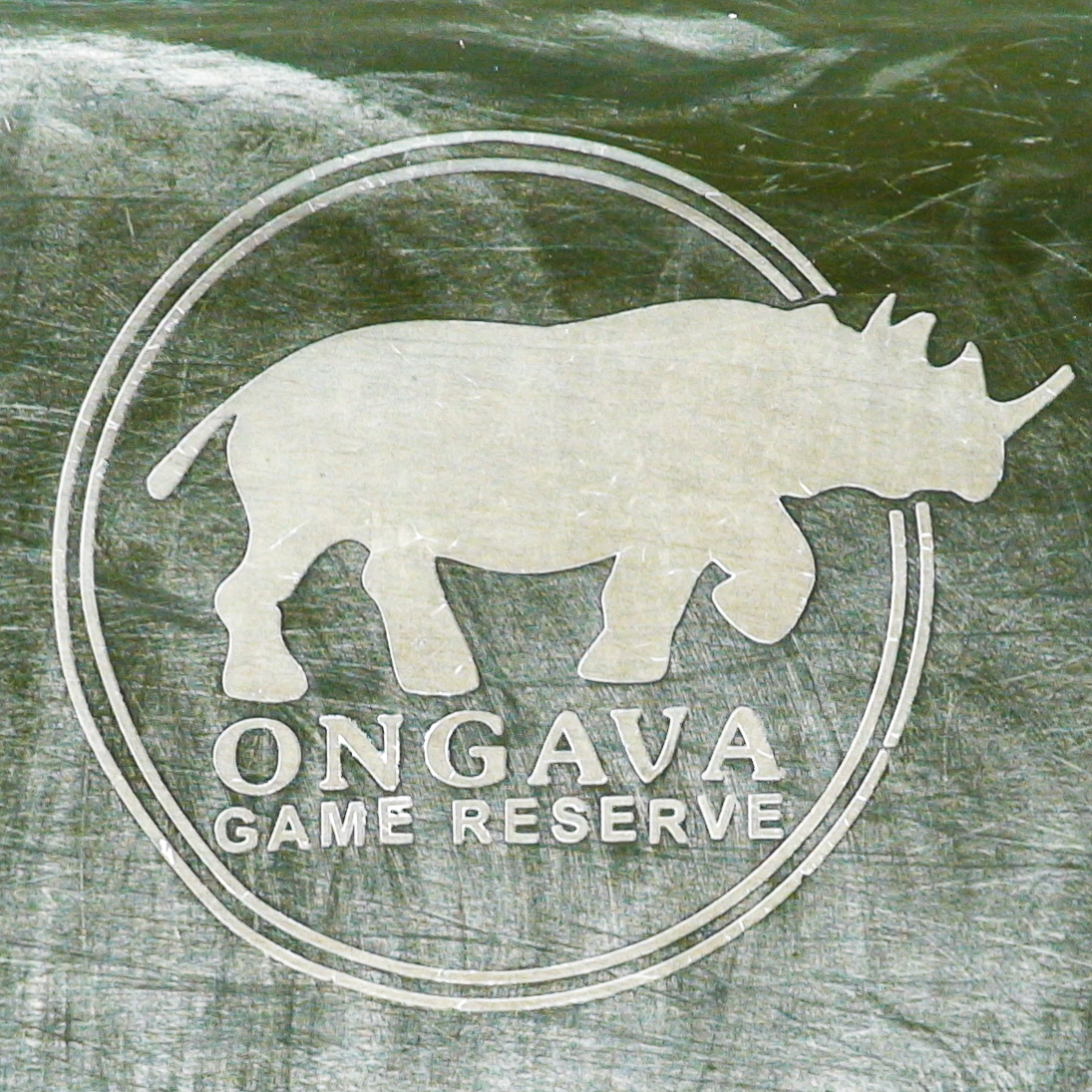 Logo sul fuoristrada dell’Ongava Game Reserve, Namibia