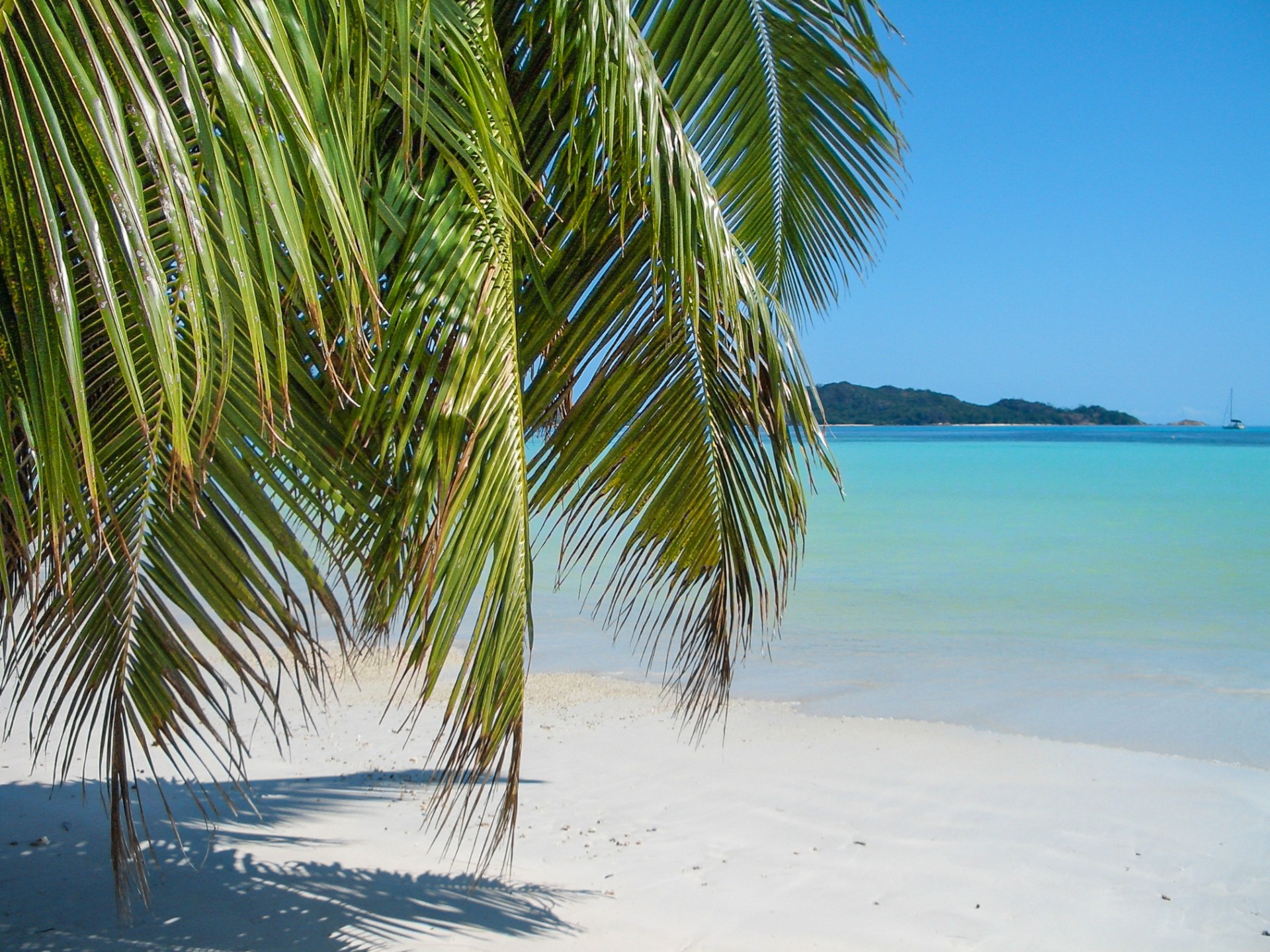 La spiaggia di Côte d’Or Anse Volbert, Isola di Praslin, Seychelles