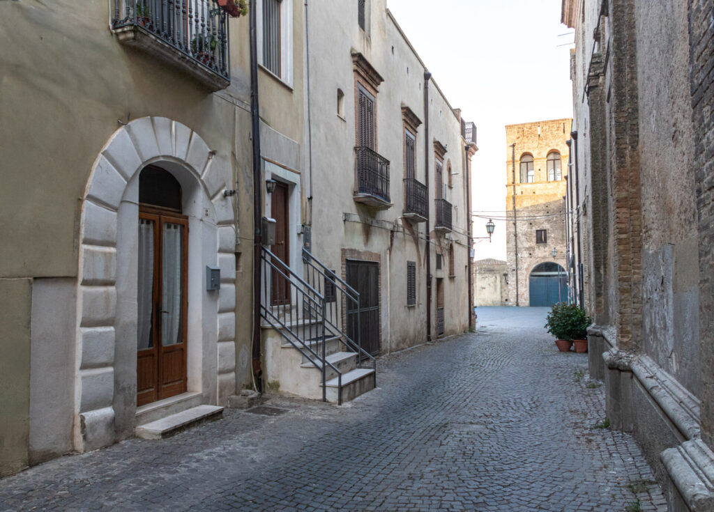 La casa di Maria Barbella, nata qui nel 1868, la prima donna condannata alla sedia elettrica negli Stati Uniti. Ferrandina, Basilicata