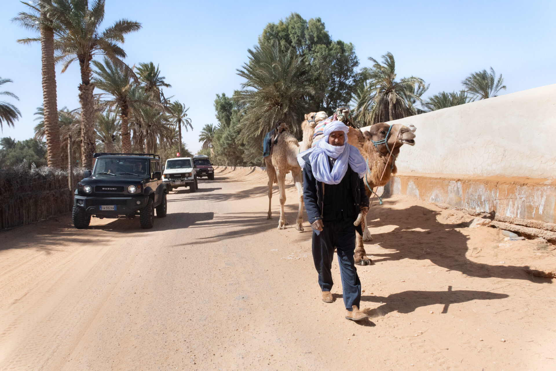 Luca e Laura – Marco ed Eugenio – Jacopo e Paolo e i dromedari. Ksar Ghilane. Tunisia