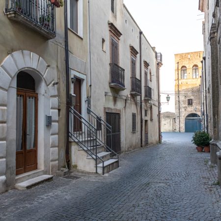 La casa di Maria Barbella, nata qui nel 1868, la prima donna condannata alla sedia elettrica negli Stati Uniti. Ferrandina, Basilicata